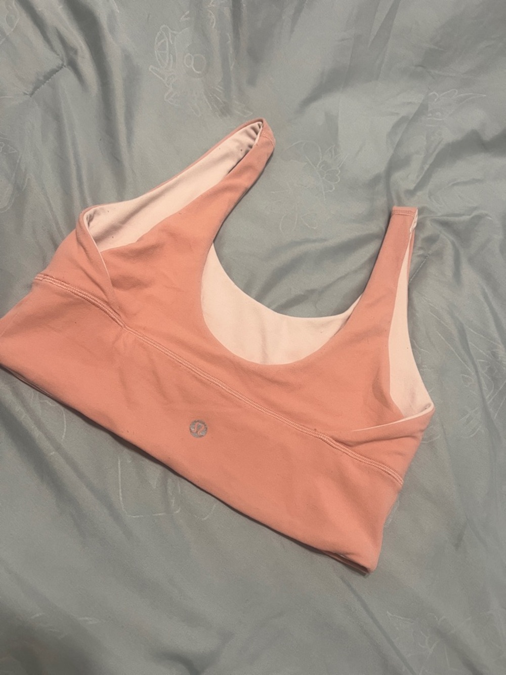lululemon athletica Peach Pink Reversible Sports Bra